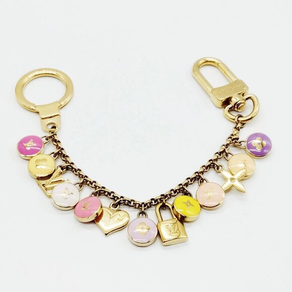 Louis Vuitton Key Ring Gold Pinks 600-060225 - Picture 6 of 10